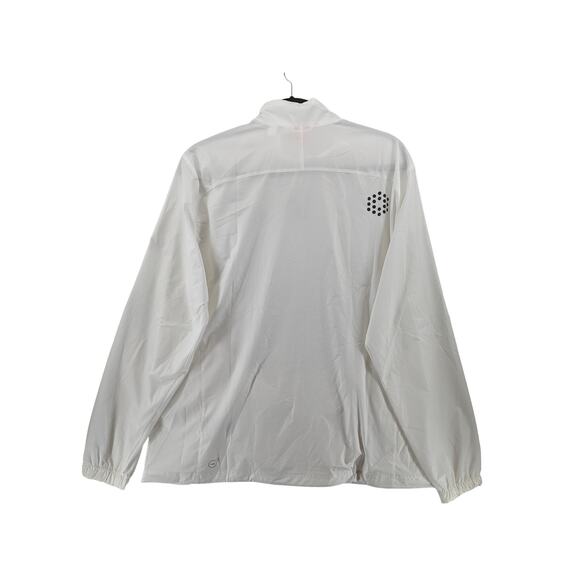 Puma Golf Wind Breaker Jacket Mens XXL White 1/2 Zip Lightweight Water Resistant - Picture 2 of 13